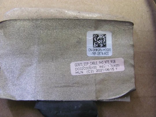 номер0973-9 шлейф Шлейф матриці для ноутбука Шлейф дисплея Шлейф підключення дисплея Шлейф екрана Laptop matrix cable 0XMGRV DC02C00SX00 для  Dell Precision Dell Precision 7550 7660 M7550 M7660 7750 7760 оригінал Продаж