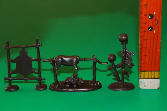 індіанське поселення табір Апачів АКСЕСУАРИ з набору №1206 индейцы ATLANTIC 60мм Де купити