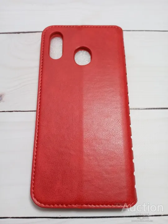 Чохол-книжка Leather Folio (high copy) для Samsung M20  червоний З аукціону