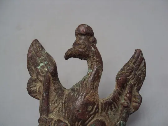 Купити Деталь запчасть орел с мечами бронза Польша запасная часть к подсвечнику размер 9,8х7,6 см №14249