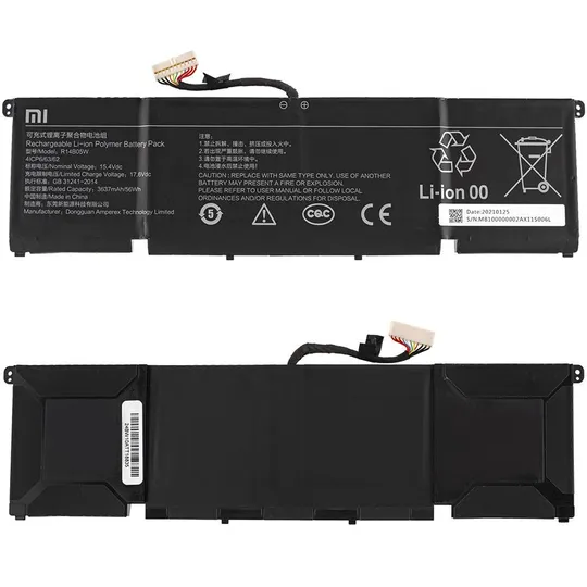 Оригінальна батарея для ноутбука Xiaomi R14B05W (Xiaomi Pro X 14) 15.44V 3637mAh 56Wh Black Ціна