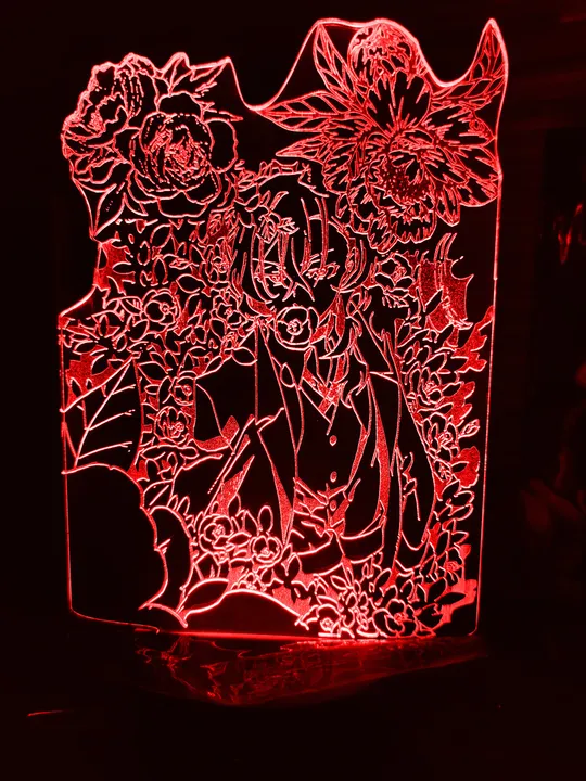 Акриловий світильник-нічник Чуя Накахара червоний tty-n000872 Ціна