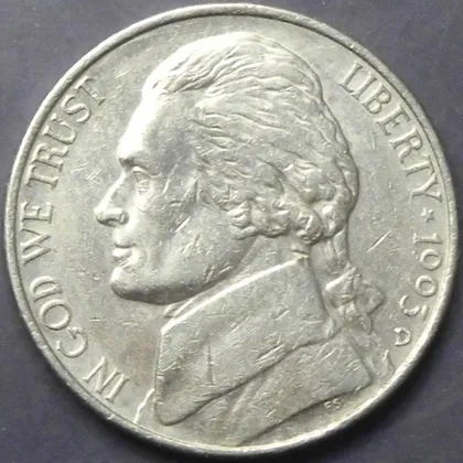 фото, 5 центів 1993 D США