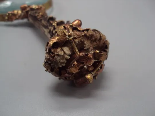 Подарочная линза увеличительное стекло лупа желуди и листья латунь, рог оленя 20,7 х 9 см №13488 Характеристики