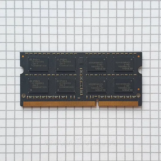 Купити Модуль пам&#039;яті Elpida 4GB 2Rx8 PC3-12800S (DDR3) EBJ41UF8BDU5-GN-F оригінал для ноутбука