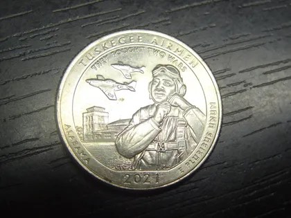 фото, 1/4 долара США 2021 D Афро-американські пілоти в другій світовій