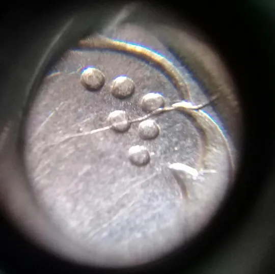 (1426) 5 копійок 1992 розкол на реверсі від канту через 2 гроно (1 варіант) (5 копеек 1992 брак) Де купити