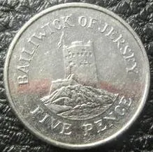 5 пенсів 2008 Джерсі Ціна