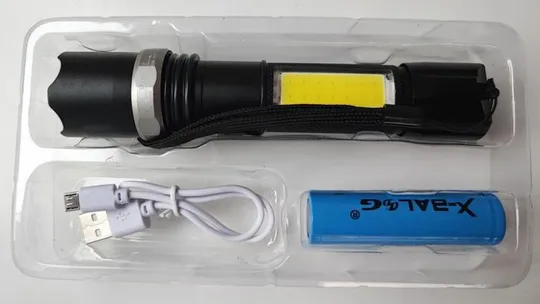 Ручний ліхтарик з usb-зарядкою bl-w546 З аукціону