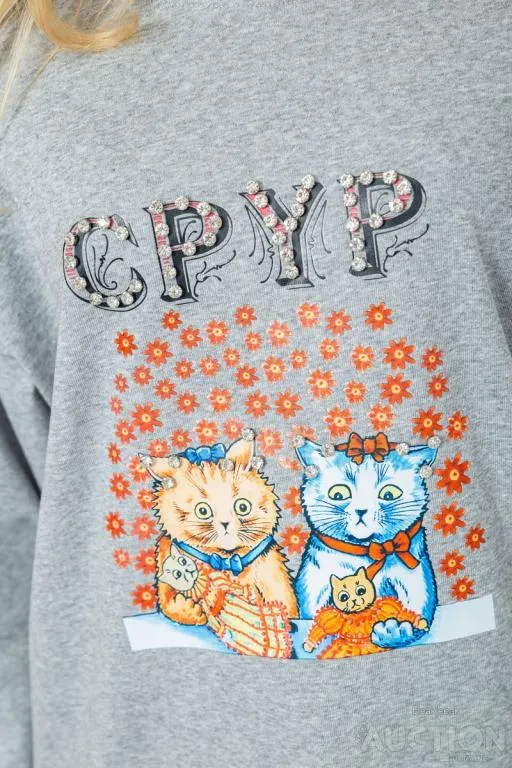 Батник женский, цвет серый, 129R1424-99 Де купити