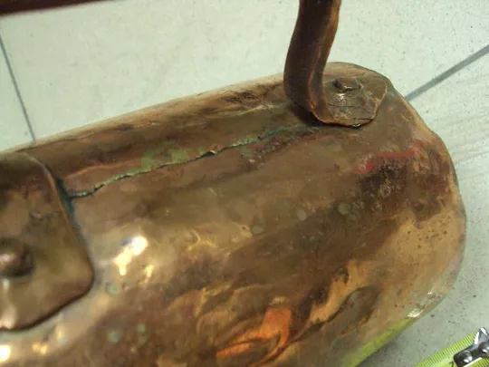 Кружка медь высота 15 см, диаметр 11,2 см (№1264) №11393 Інтернет-аукціон