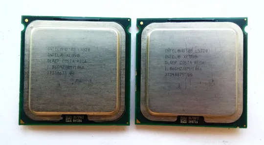 Пара 4х ядерных процессоров Core™2 Quad Xeon L5320 SLAEP 1.86GHz/8M/1066 50W LGA771 Вжив Ціна