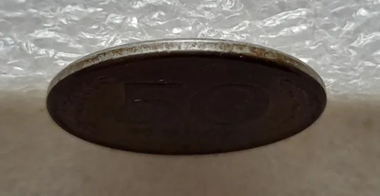 (1220) 50 рублей РФ 1993, ММД, магнітна, сліди від прокату листа - 1 монета в хорошому стані Інтернет-аукціон