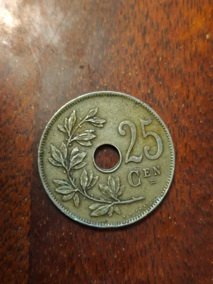 фото, Бельгія 25 сантимів 1928 KONINKRIJK BELGIË