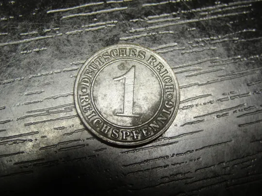1 рейхспфеніг 1927 F Німеччина Ціна