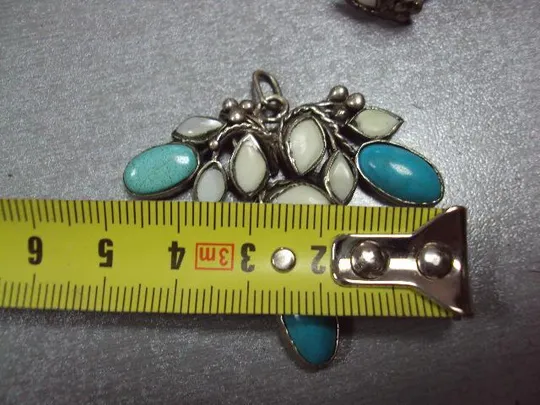 Бижутерия набор подвеска кулон и кольцо 17,5 размер листья мнц №11834 Продаж