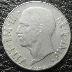 Купити 20 чентезімо 1940 Італія, магнітна, ребристий гурт