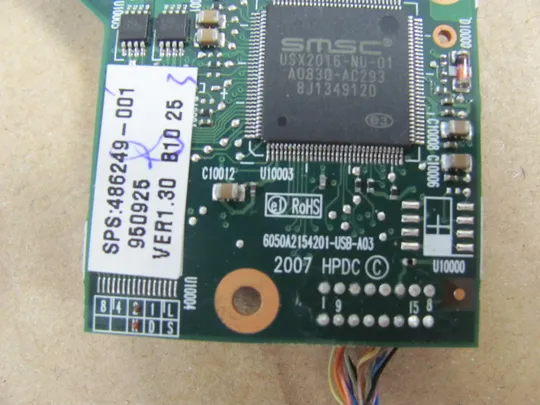 номер0320-6 Плата USB CARD READER  486249-001 6050A2154201 для HP Compaq 6730B 6735b оригінал Продаж