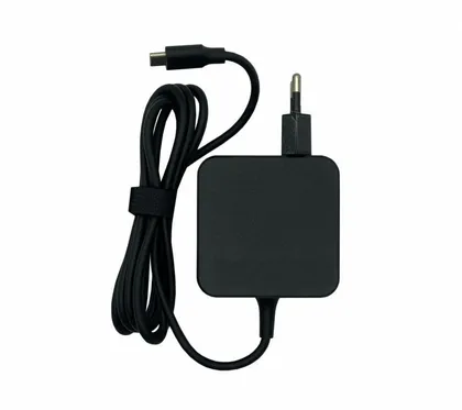 фото, Блок живлення для ноутбука HP 45W 12V-15V 2.25A Type-C (квадратный корпус) OEM