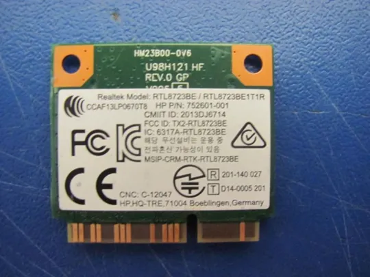 номер0097-3 WI-FI адаптер 753077-001 RTL8723BE для HP PROBOOK 450 G2 Pavilion 15-f 15-p 17-p 17-f WI-FI карта Wi-Fi модуль бездротова мережева карта Wireless Card оригінал Інтернет-аукціон