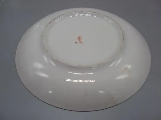 Тарелка большая Добруш узор цветы розы пионы фарфор Добрушский фарфоровый завод диаметр 30 см №10749 Інтернет-аукціон