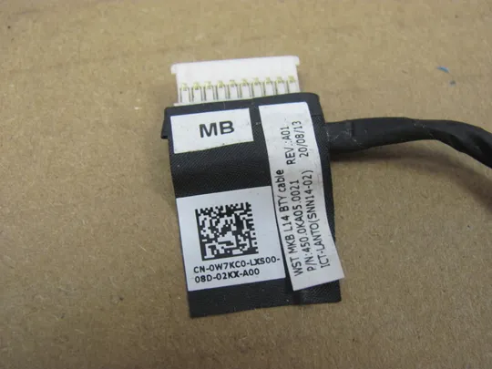 номер0022-42 роз&#039;єм шлейф підключення АКБ 0W7KC0 450.0KA05.0021 для Dell Latitude 3410 3510 E3410 E3510  оригінал Де купити