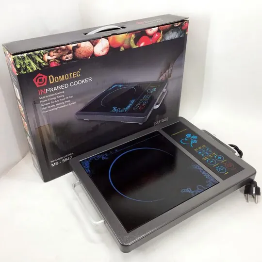 Плита инфракрасная Domotec MS-5842 на 1 конфорку, мощная настольная электроплита, индукционная плит Інтернет-аукціон