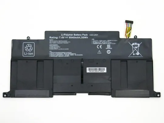 Батарея C21-UX31 для ноутбука ASUS UX31, UX31A, UX31E (7.4V 6840mAh 50Wh) Ціна