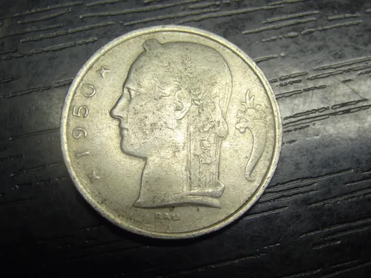 5 франків Бельгія 1950 Belgie Ціна