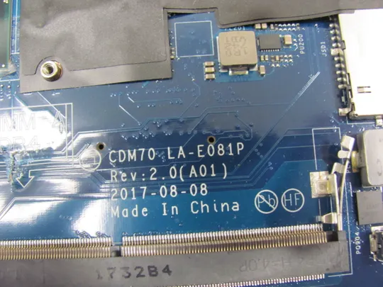 638-20  материнська плата SR340  i5-7300U CDM70 LA-E081P  для  Dell Latitude E5480 оригінал Характеристики