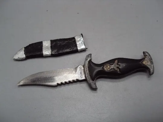 Копия нож рейх миниатюра кинжал СС третий рейх металл нержавейка Китай длина 11,5 см №14171 Інтернет-аукціон