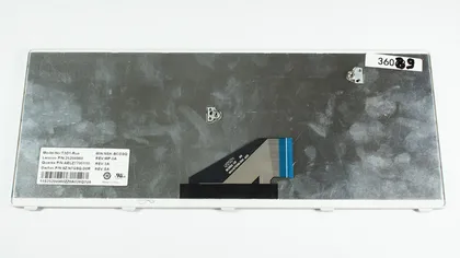 фото, Клавіатура для ноутбука LENOVO (U310) rus, black, silver frame