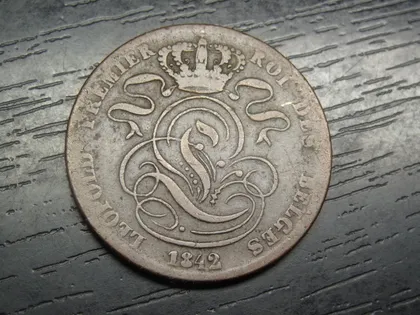 фото, 5 сантимів Бельгія 1842