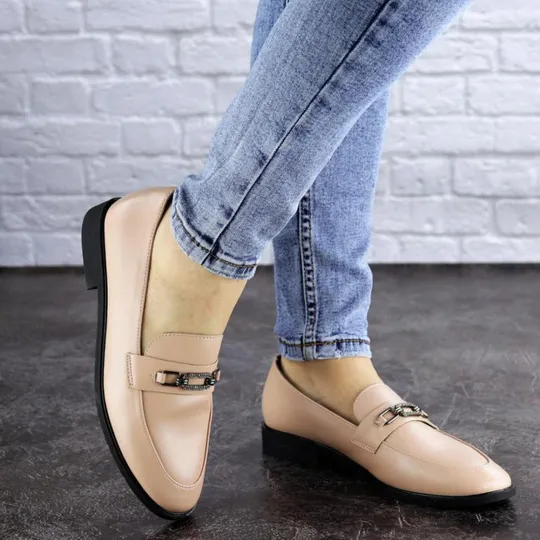 Женские мокасины Fashion Diva 1932 37 размер 24 см Бежевый Інтернет-аукціон