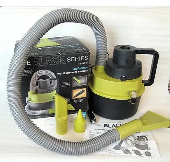 Автомобильный мощный пылесос для сухой и влажной уборки The Blac Series, 3 насадки З аукціону