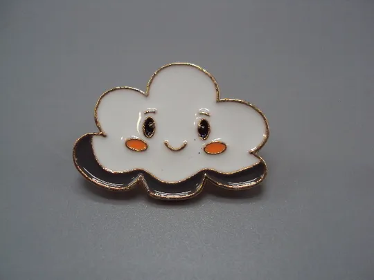 Значок пін погода хмара хмаринка хмарка знак брошка №18460 Ціна