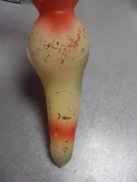 Елочная игрушка подвесная попугай птичка стекло большой 20 см ссср №9887 Інтернет-аукціон