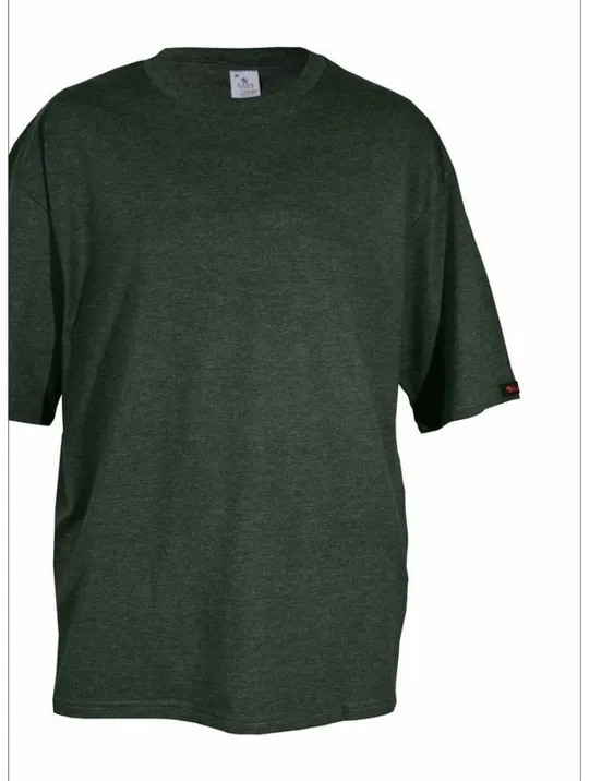 Чоловіча футболка однотонна оверсайз Lans 15/005 бавовняна темно-зелена L-XL Ціна