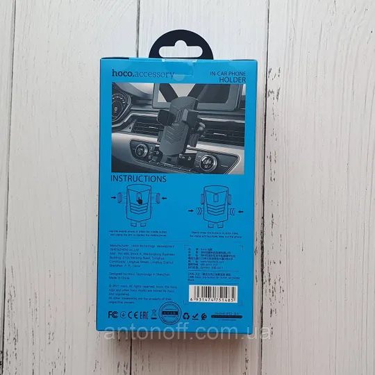 Купити Автотримач для телефона Hoco CA86 кріплення решітка повітрообдув Чорний