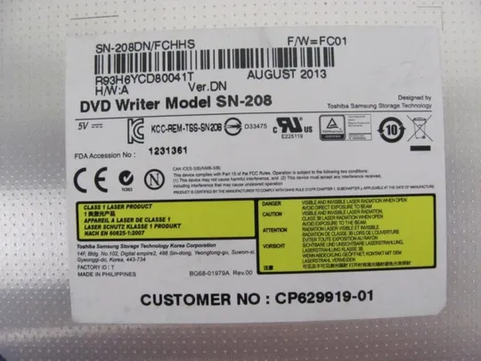 номер0261-5 DVD-привод 38FH6CRJT00 для FUJITSU AH532 A512 AH531 оригінал Де купити