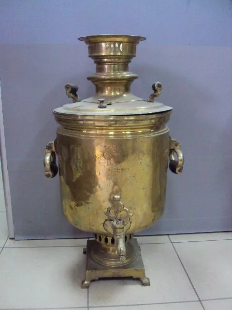 Самовар трактирный банка Баташевы Тула большой высота 69 см, диаметр 32 см №13936 Ціна