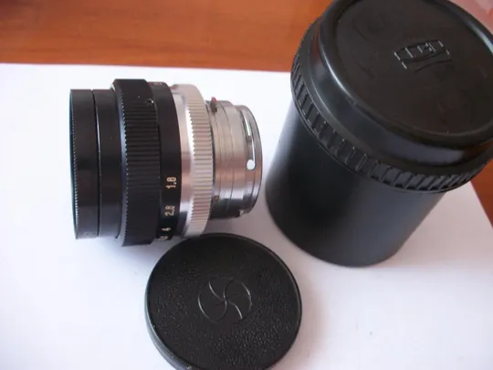 Объектив Гелиос-103,байонет. Светофильтра -Нет, крышка-футляр, Де купити