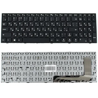 фото, Клавіатура для ноутбука LENOVO (IdeaPad 110-15ISK) rus, black