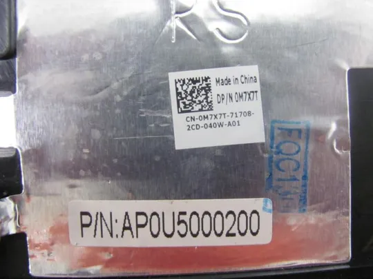 №300-2 панель палмрест та тачпад 0M7X7T AP0U5000200 для Dell Inspiron 15, 5521 15-3521 оригінал Продаж