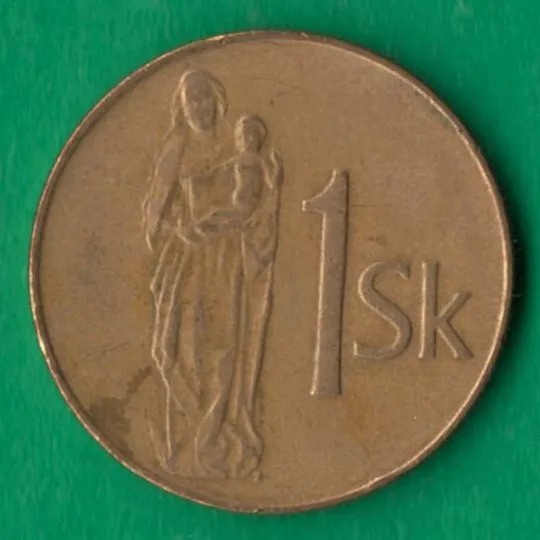 1 крона 1993 року Словаччина [КВ] Ціна