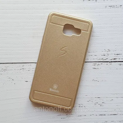 фото, Чохол Samsung A310 Galaxy A3 2016 для телефона (TPU Baseus) Gold