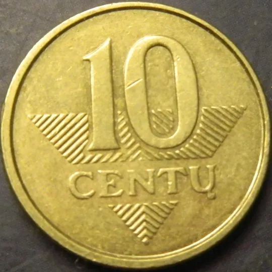 10 центів 2008 Литва Ціна