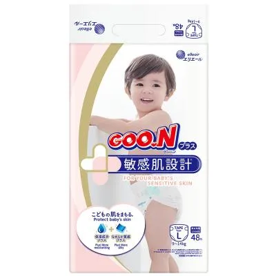 Подгузники GOO.N Plus для детей 9-14 кг размер L 48 шт (21000629) Ціна