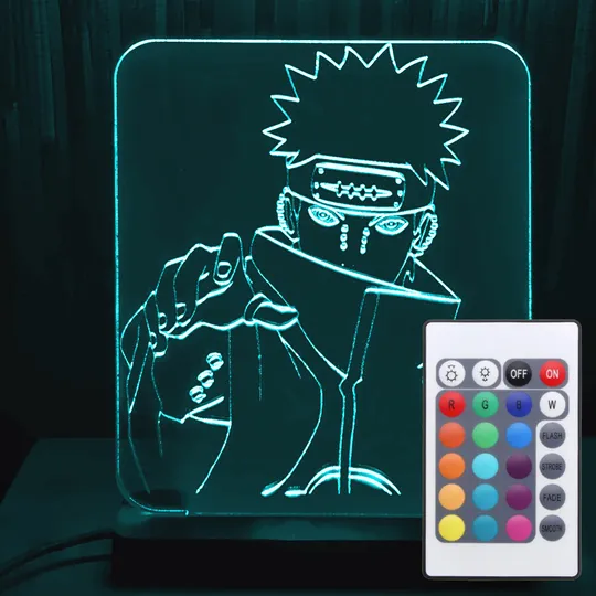 Акриловий світильник-нічник з пультом 16 кольорів Пейн Нагато tty-n000047 Ціна