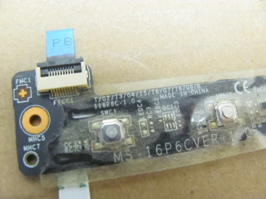 номер0945-6 плата кнопки вкл Плата кнопки включеня Кнопкова плата Кнопковий модуль Плата управління кнопками, Плата кнопки живлення Laptop Power button board  MS-16P6С для MSI GP73 GP73M MS-17C5 MS-17C6  8RE 8RF GL63 GE73  оригінал З аукціону